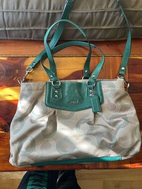 Coach Purse, Ashley Dotted Op Art Carryall Satchel